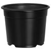 vidaXL Py&ouml;re&auml; kukkaruukku 200 kpl Musta &Oslash; 10 x 8 cm Muovi