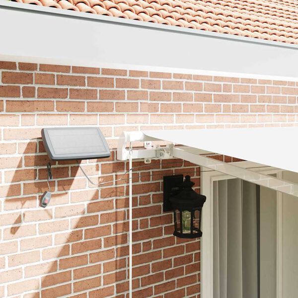 vidaXL Vetoutuva markiisi Valkoinen 400 × 300 cm Kangas ja teräs