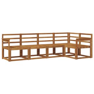 vidaXL Ulkosohvakokoelma 5 pcs Luonnollinen