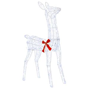 vidaXL 3D jouluporo LOVIISA 110 LEDi&auml; Kylm&auml; valkoinen 70 x 26 x 100 cm