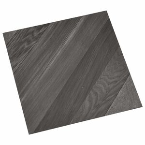 vidaXL Itsekiinnittyv&auml;t Lattialankut Raidat Harmaa 30,5 x 30,5 cm