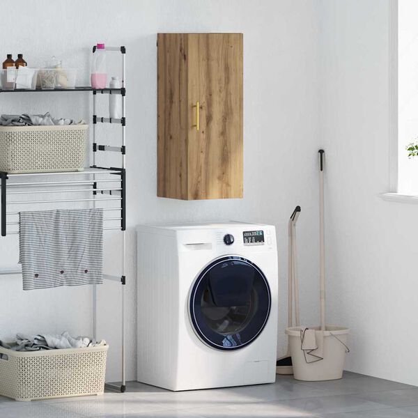 vidaXL Sein&auml;kaappi Artisan tammi 34,5 x 34 x 90 cm Tekninen puu