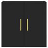 vidaXL Sein&auml;kaappi musta 60x31x60 cm tekninen puu