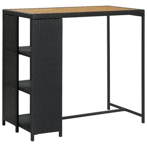 vidaXL Baarip&ouml;yt&auml; s&auml;ilytystelineell&auml; 120x60x110 cm polyrottinki