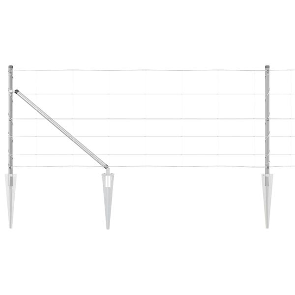 vidaXL Aitalatu Galvanoitu 50 x 0,8 m Ter&auml;s