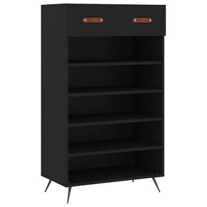 vidaXL Kenk&auml;kaappi musta 60x35x105 cm tekninen puu