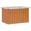 vidaXL Ulkos&auml;ilytyslaatikko Puu 109 x 67 x 65 cm Galvanoitu ter&auml;s