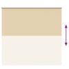vidaXL Rullaverho Blackout Beige 155x150 cm Kankaan leveys 151,6 cm