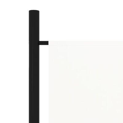 vidaXL 3-paneelinen tilanjakaja valkoinen 150x180 cm
