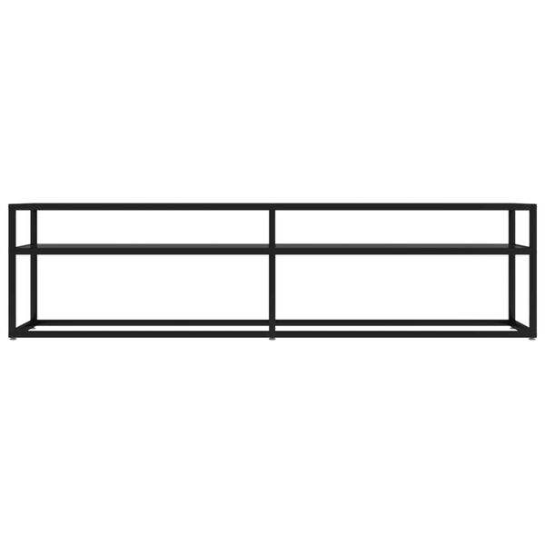 vidaXL TV-taso musta 160x40x40,5 cm karkaistu lasi