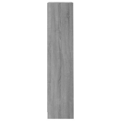 vidaXL 3-tasoinen Kirjahylly harmaa Sonoma 40x24x109 cm tekninen puu
