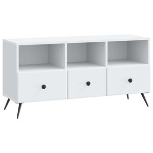 vidaXL TV-kaappi valkoinen 102 x 34,5 x 50 cm Tekninen puu