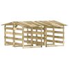 vidaXL Pergolat katoilla 4 kpl 100x90x100 cm kyll&auml;stetty m&auml;nty