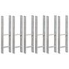 vidaXL Aita-ankkurit 6 kpl hopea 14x6x60 cm galvanoitu teräs