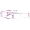 vidaXL S&auml;ngynrunko p&auml;&auml;dyill&auml; Sonoma-tammi 160x200 cm