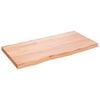 vidaXL P&ouml;yt&auml;levy vaaleanruskea 80x40x(2-4) cm k&auml;sitelty t&auml;ystammi