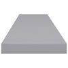 vidaXL Kelluvat seinähyllyt 2 kpl harmaa 120x23,5x3,8 cm MDF