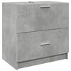 vidaXL Allaskaappi betoninharmaa 59x37x59 cm tekninen puu