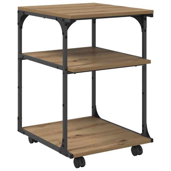 vidaXL Tulostinpidike Artisan tammi 43 x 48 x 64 cm Tekninen puu