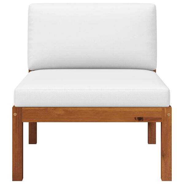 vidaXL Puutarhasohva tyynyill&auml;, akaasiapuu ja k&ouml;ysi