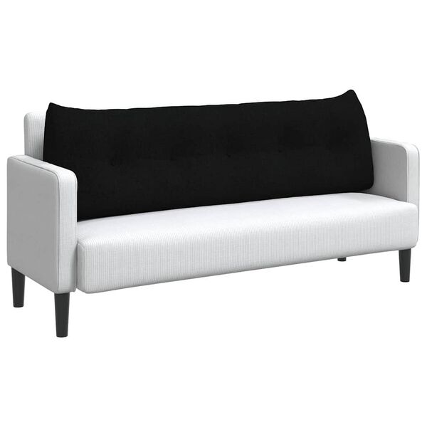 vidaXL Selk&auml;tyyny Musta 160 x 24 x 50 cm kangas