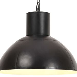 vidaXL Riippuvalaisin 25 W syv&auml; musta py&ouml;re&auml; 48 cm E27