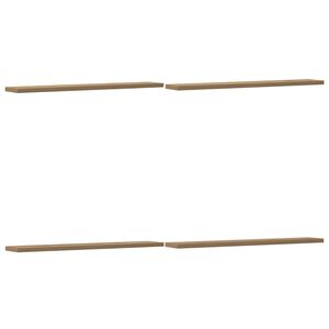 vidaXL Kirjahyllytasot 4 kpl artesaani tammi 60x10x1,5 cm lastulevy