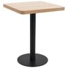 vidaXL Bistrop&ouml;yt&auml; vaaleanruskea 60x60 cm MDF