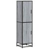 vidaXL Highboard Harmaa Sonoma Suunniteltu puu ja metalli