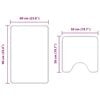 vidaXL Liukumaton kylpyhuoneen matto-setti 2 pcs Violetti PP