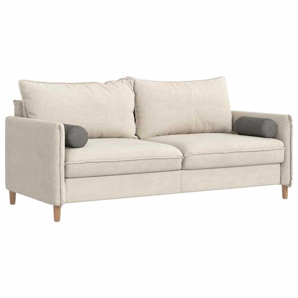 vidaXL Pystytyynyt 2 pcs Vaaleanharmaa Ø 15 x 40 cm Korduroikangas