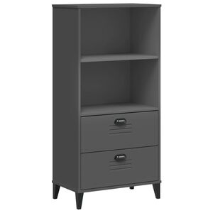 vidaXL Kirjahylly VIKEN antrasiitin harmaa 60x35x123 cm tekninen puu