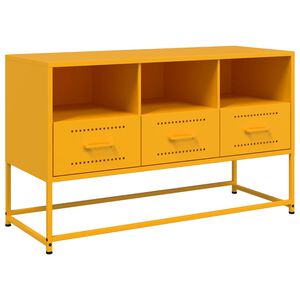 vidaXL TV-taso sinapinkeltainen 100,5x39x60,5 cm ter&auml;s