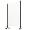 vidaXL 3-paneelinen tilanjakaja valkoinen 260x180 cm kangas