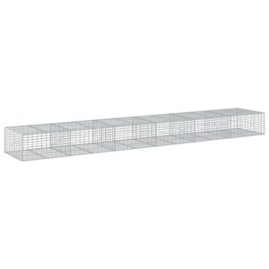 vidaXL Kivikori katolla 600x100x50 cm galvanoitu rauta