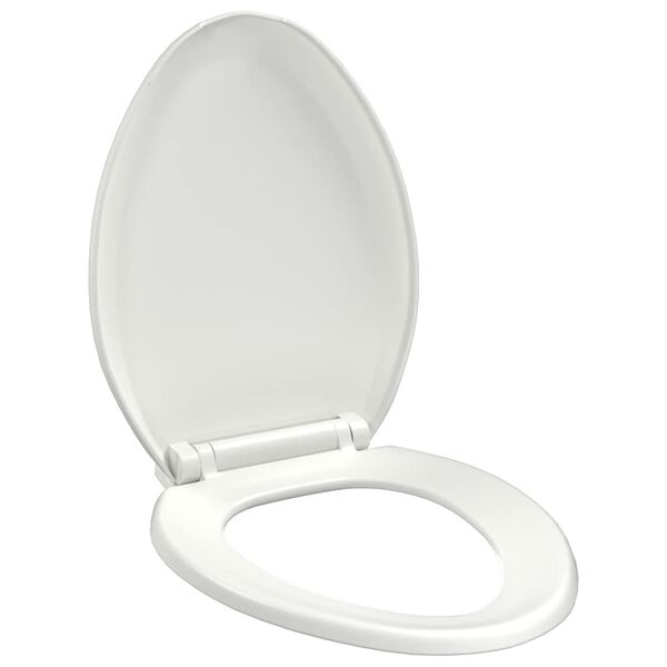 vidaXL Soft-close WC-istuin pikakiinnityksell&auml; valkoinen