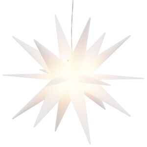 vidaXL Joulun LED-t&auml;htivalo taitettava valkoinen 43 cm