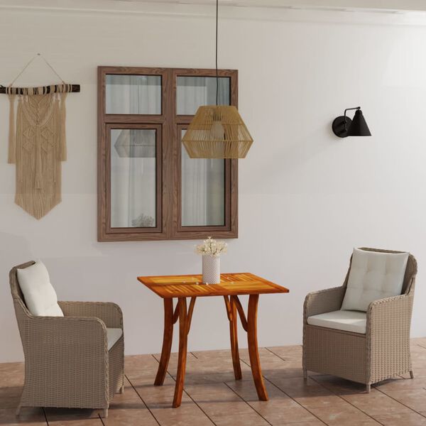 vidaXL 3-osainen Ulkoruokailuryhm&auml; ruskea