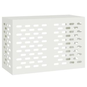vidaXL Ilmastointilaitteen suoja valkoinen 90 x 40 x 60 cm Ter&auml;s
