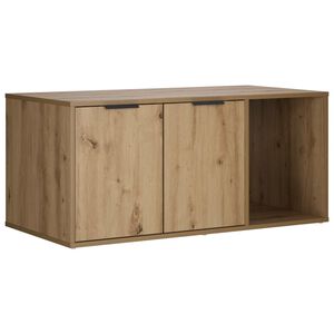 vidaXL Kissakotelo Huonekalu Artisaanitammi 100 x 49 x 45 cm
