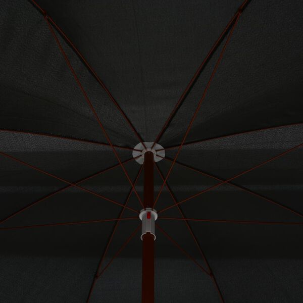 vidaXL Aurinkovarjo ter&auml;stolpalla 300 cm antrasiitti