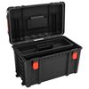 vidaXL Kannettava Flight Case Musta 57x35x32,5 cm PP