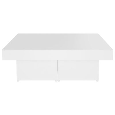 vidaXL Sohvapöytä valkoinen 90x90x28 cm lastulevy