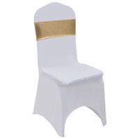 vidaXL 25 kpl Venytettävä tuolin koristenauha timanttisolki kultainen