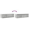 vidaXL TV-kaappi Betoninharmaa 100 x 31 x 25.5 cm Tekninen puu
