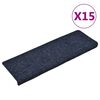 vidaXL Porrasmatot itseliimautuvat 15 kpl 65x21x4 cm sininen suorakaiteen muotoinen reuna