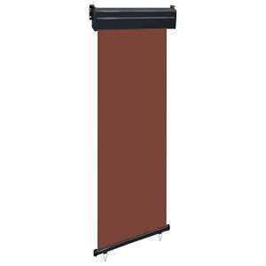 vidaXL Parvekkeen sivumarkiisi 65x250 cm ruskea