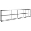 vidaXL 3-tason kasviteline Musta 400 x 32 x 104 cm Ter&auml;s