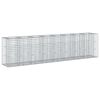 vidaXL Gabion Kohotettu Peti 2 kpl 330 x 50 x 80 cm Galvanoitu ter&auml;s