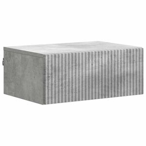 vidaXL Sein&auml;lle Kiinnitett&auml;v&auml; Y&ouml;p&ouml;yt&auml; Betoninharmaa 49 x 34,5 x 20 cm